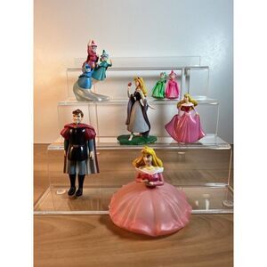 Collection of 6 Various Sleeping Beauty Disney Figures Aurora